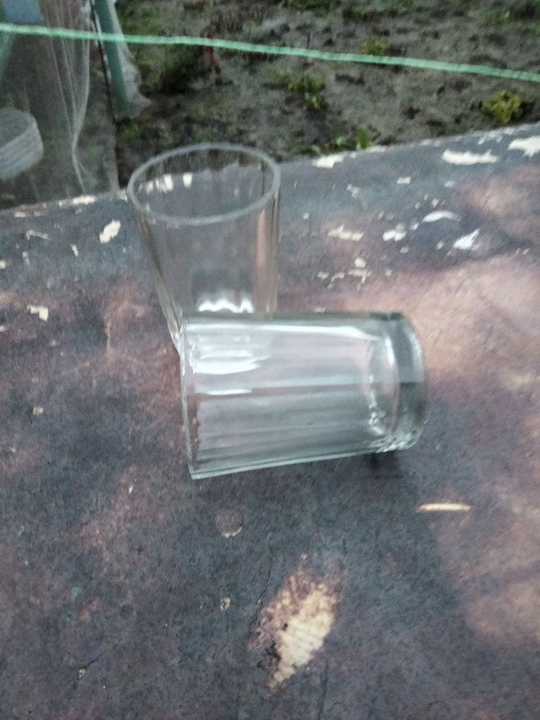 Граненые стаканы,объем 0,200 мл и 100 мл