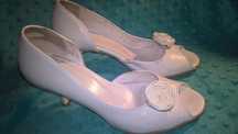 Buty białe Ryłko r. 36 skóra naturałna.