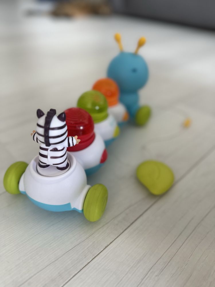 Іграшка-каталка Smoby Toys Cotoons гусениця