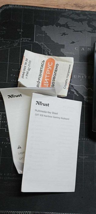 Ігрова клавіатура з підсвіткою  • Trust GXT 830 Avonn Gaming Keyboard