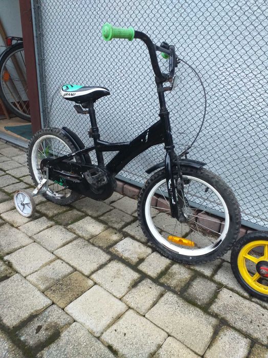 Dwa rowerki dziecięce 16" Boczne kółka