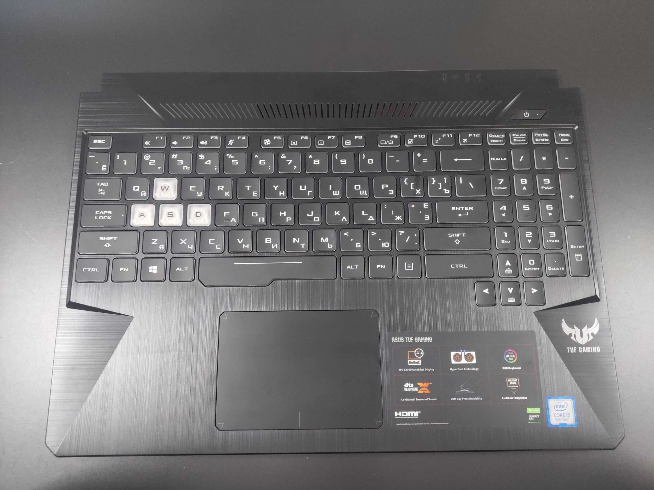 Кнопки клавіатури для ігрових ноутбуків Alienware, Nitro, Legion, TUF