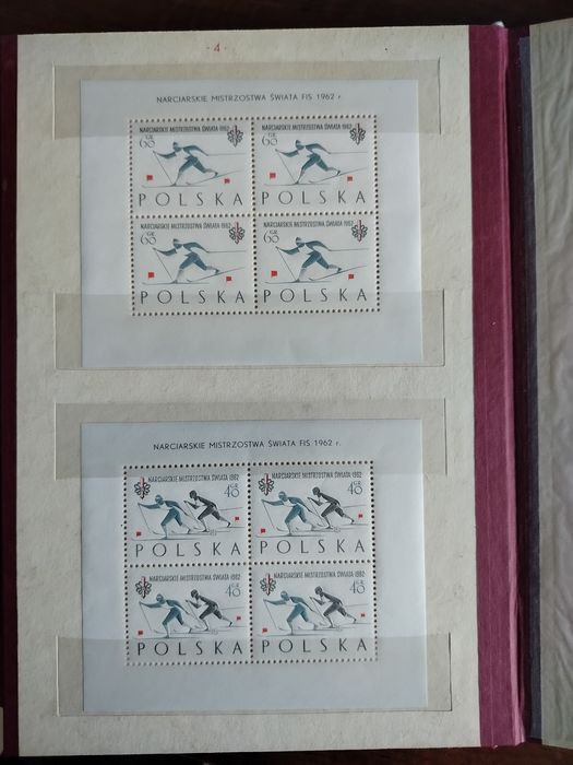 Klaser tom V + znaczki roczniki 1962 + 1963