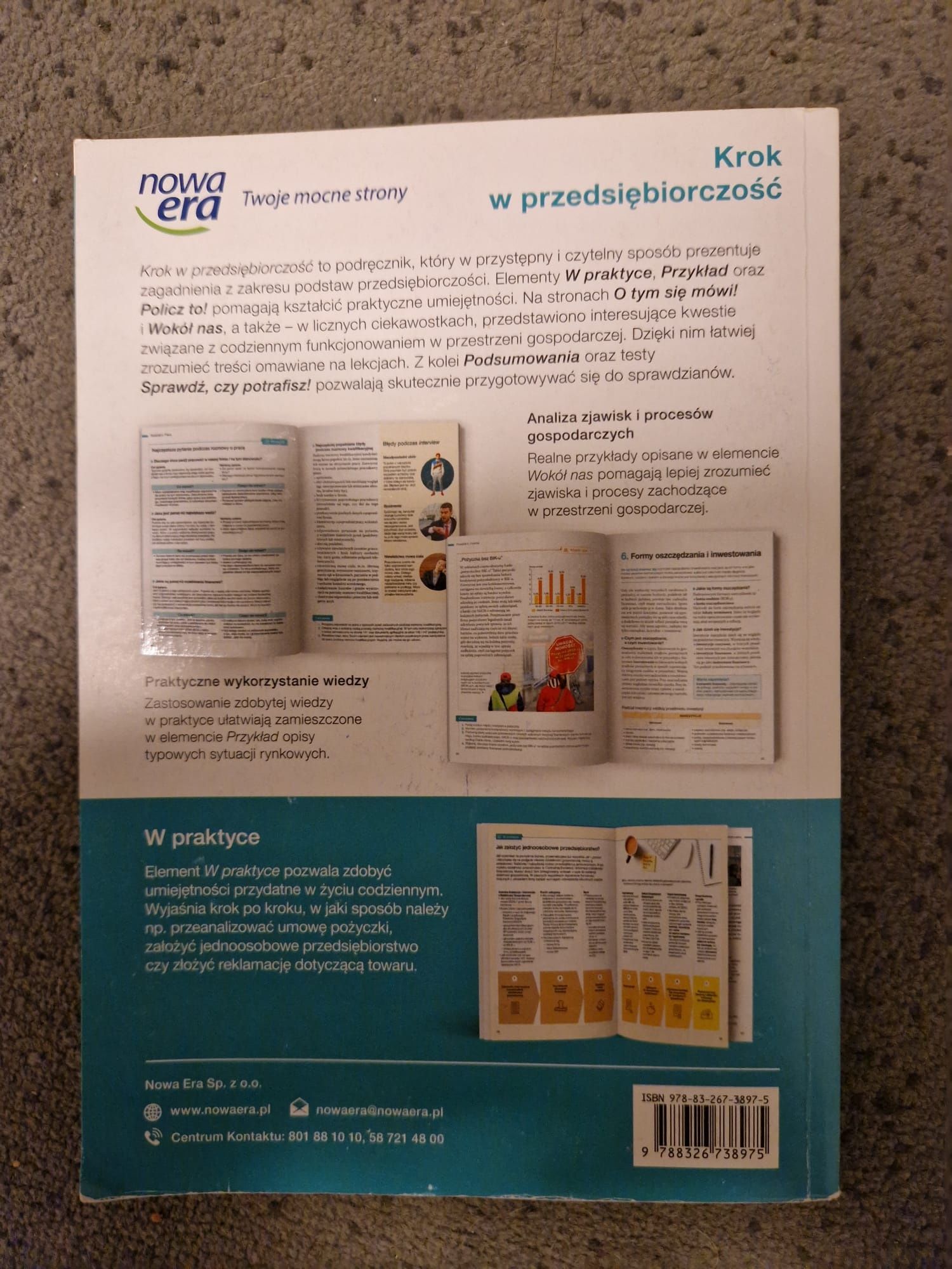 Krok w przedsiębiorczość Nowa Era podręcznik