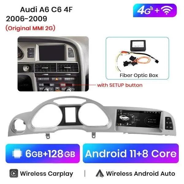 Radio Nawigacja Audi A6 C6 2005 - 2011 CarPlay Android Auto 6GB 128GB