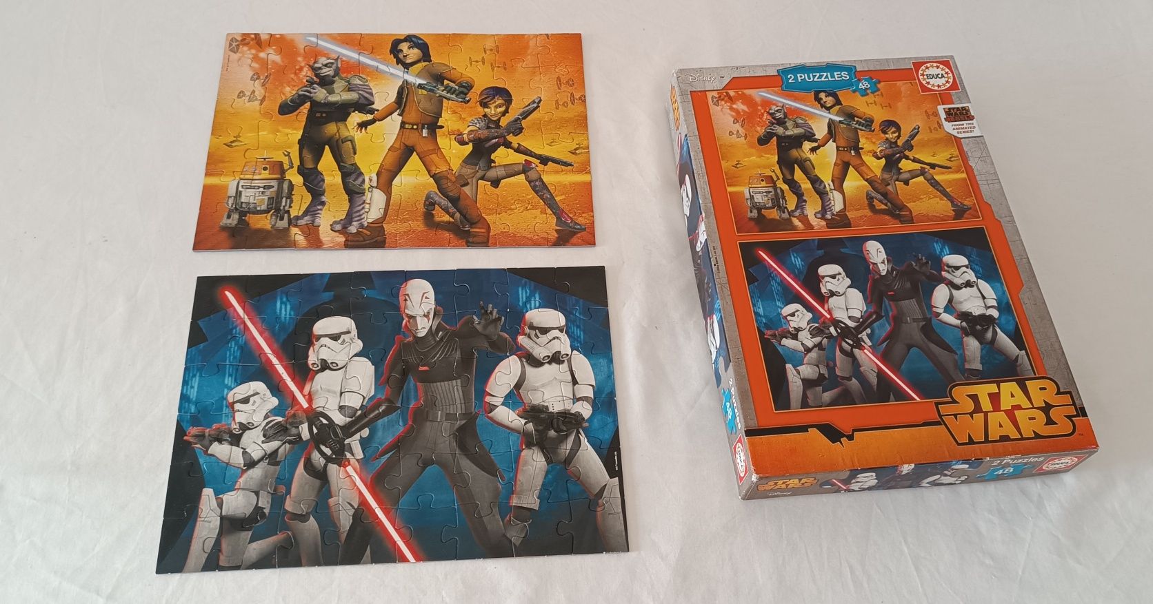 2 puzzles STAR WARS 4/5 anos