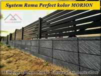 Nowoczesne ogrodzenie Joniec Roma Perfect MORION drapany CAŁA POLSKA