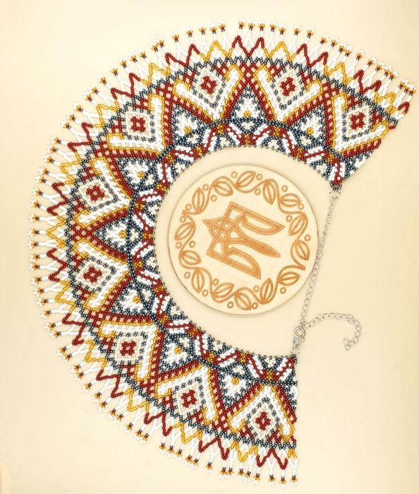 Вишукане намисто силянка ручної роботи з чеського бісеру