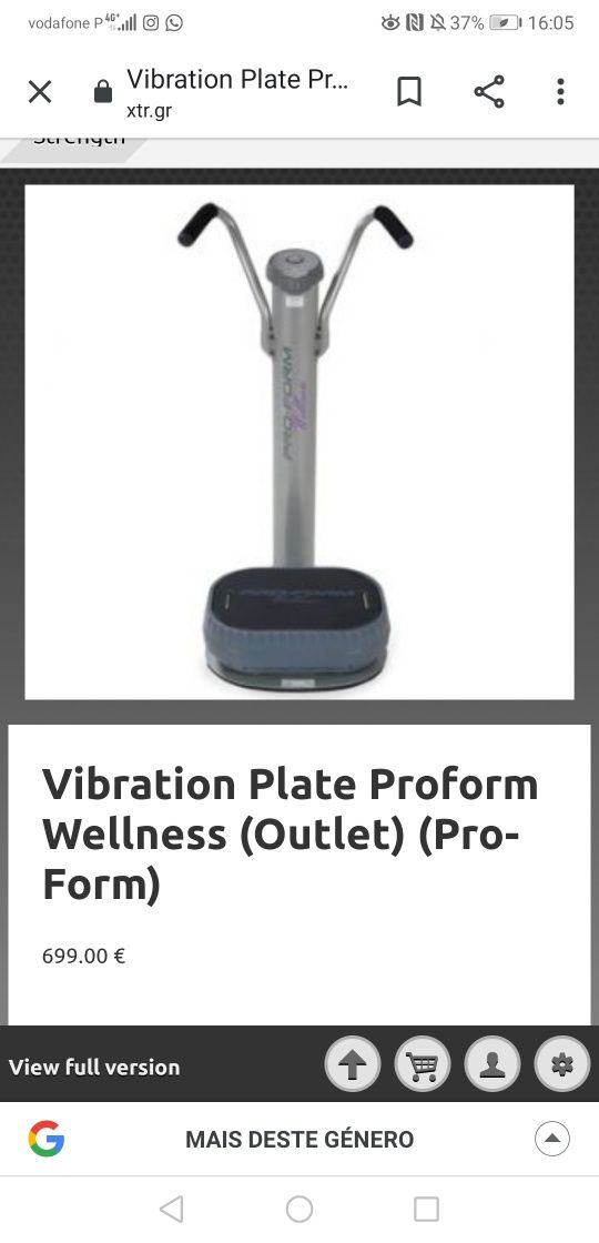 Plataforma vibratória (Proform vibration welness plate)