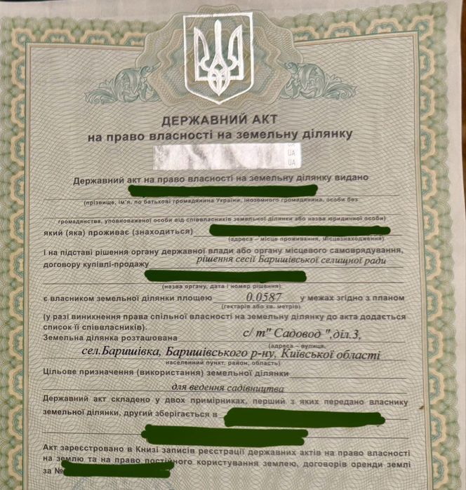 земельна ділянка