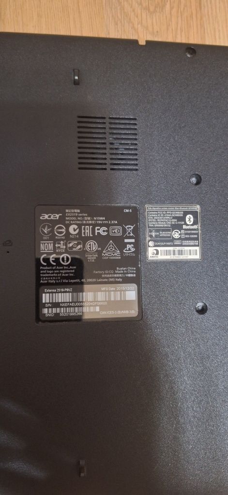 Ноутбук ACER EX 2519