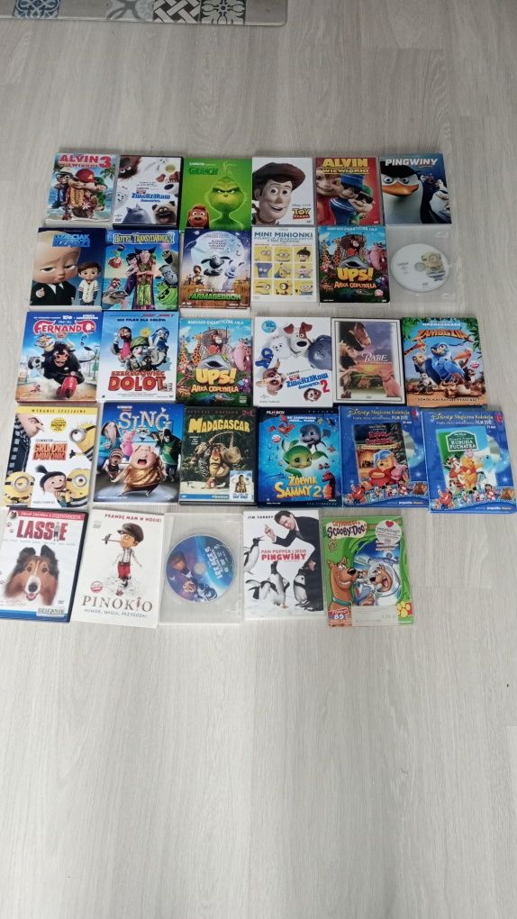 Bajki dvd płyty/29szt