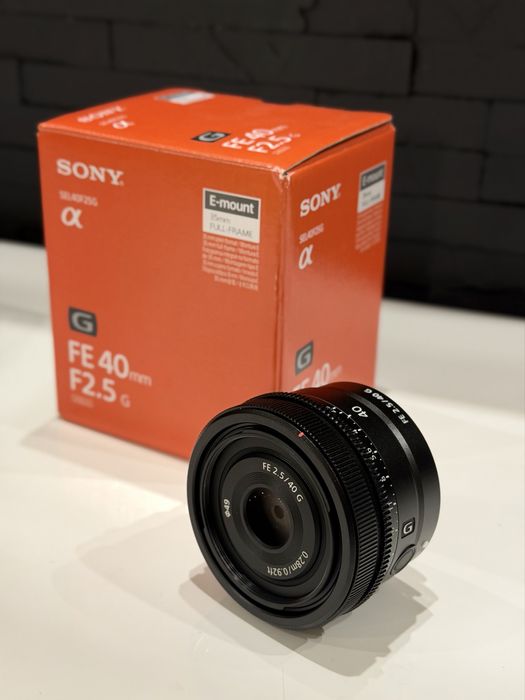 Objetiva Sony FE 40mm F/2.5 G