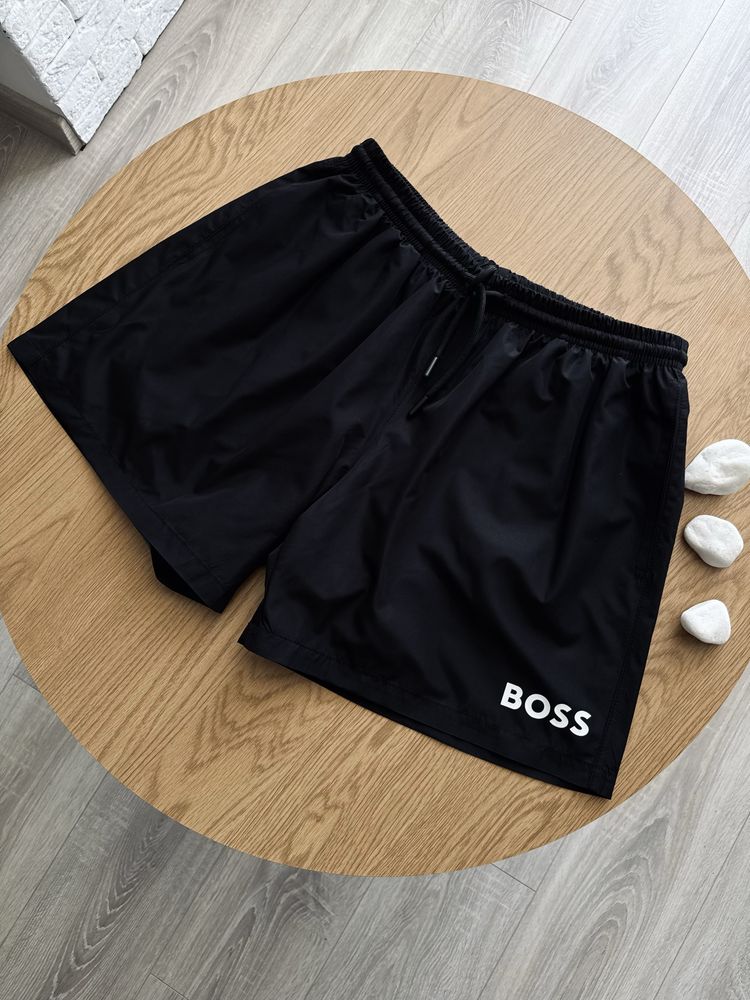 Плавальні шорти Hugo Boss чорні та білі