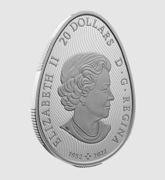 Срібло 20 доларів Монета Писанка Pysanka Канада 2023 Серебро