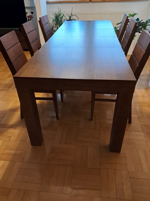 Nowoczesny Stół + 6 krzeseł - Komplet