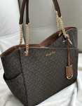 Сумка жіноча Michael Kors Jet Set Large Logo Shoulder Bag коричнева