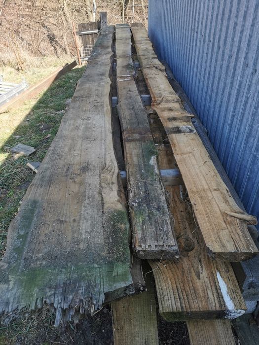 Deski, bole modrzew świerk