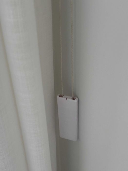 Cortinas efeito tripla onda 2,90m x 2,60m tecido linho - sala/quarto