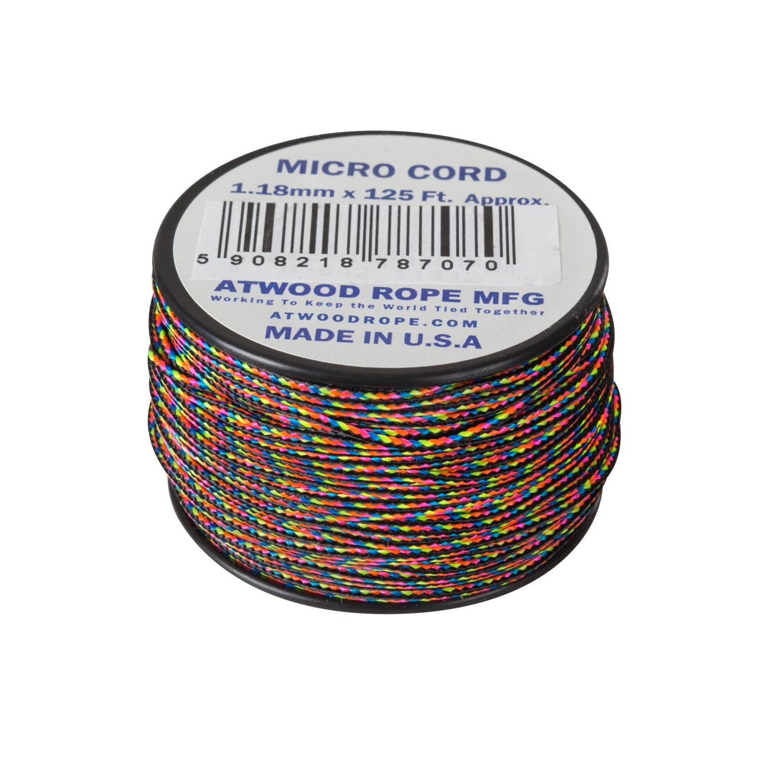 Linka Paracord ATWOOD (1.18mm/37.5m) Nylon Micro Cord DARK STRIPES