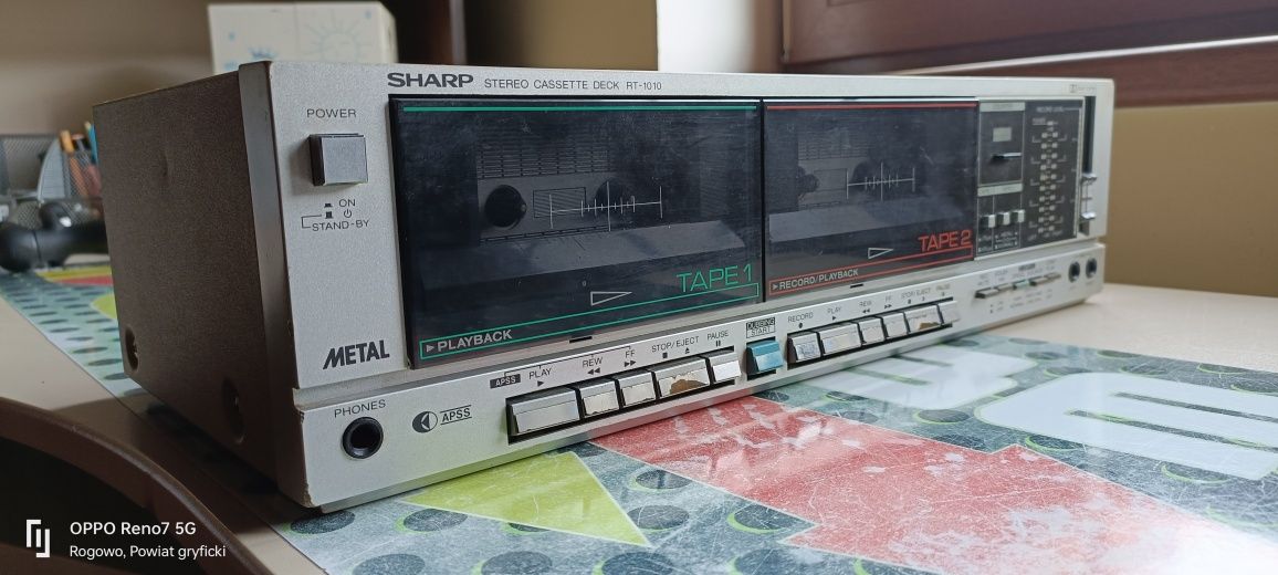 Sharp stereo cassette deck RT-1010