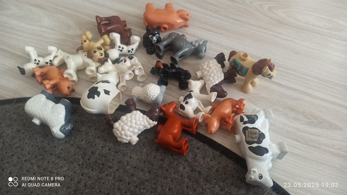 figurki zwierzęta lego duplo mix