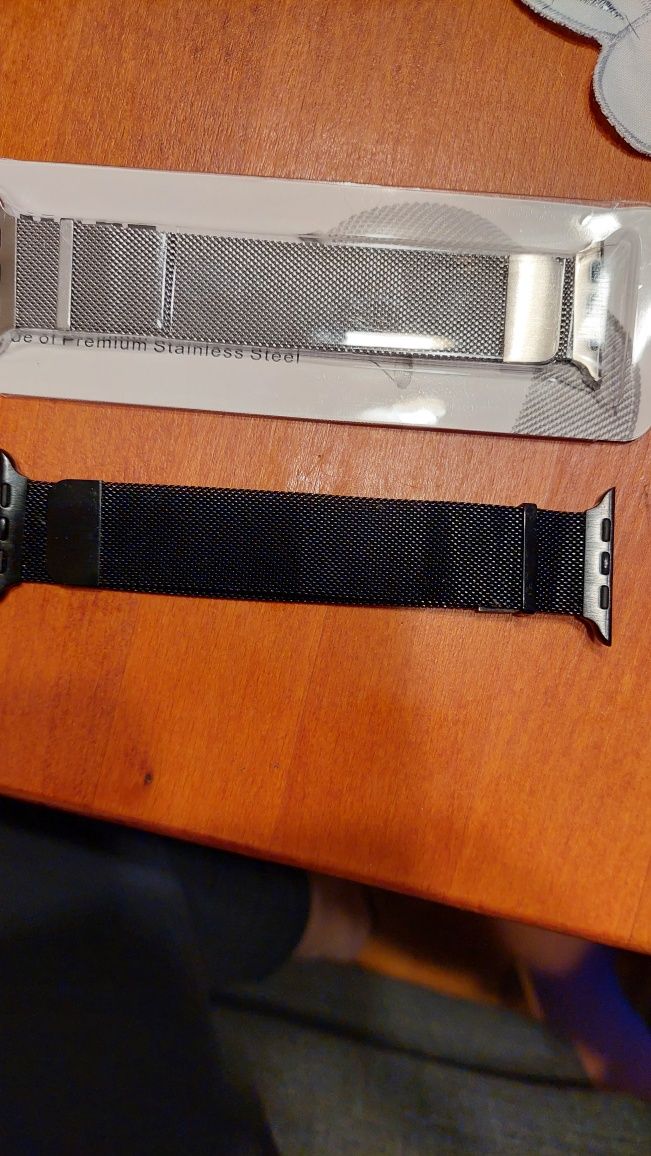 Promocjj. Komplet dwóch pasków stalowych magnetycznych do smartwatch A