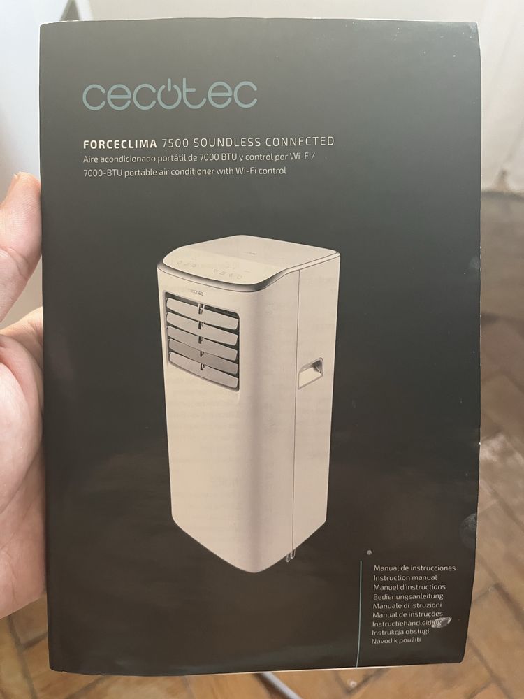 Ar condicionado portatil 7500BTU quente/frio +wifi+kit instalação