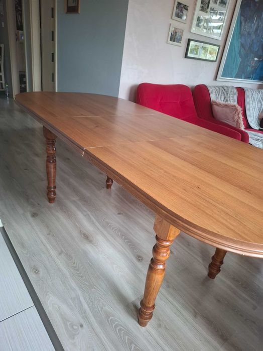 stół pokojowy, owalny, rozkładany ( 150 cm do 195cm) szer. 90 cm