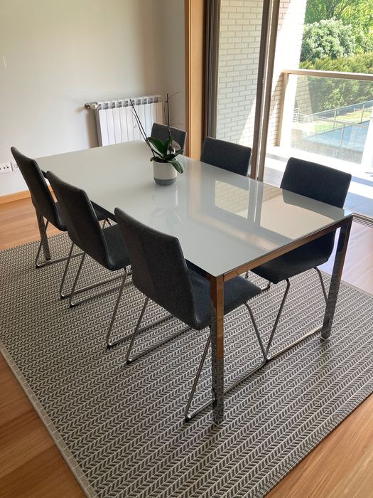Cadeiras IKEA tecido cinzento
