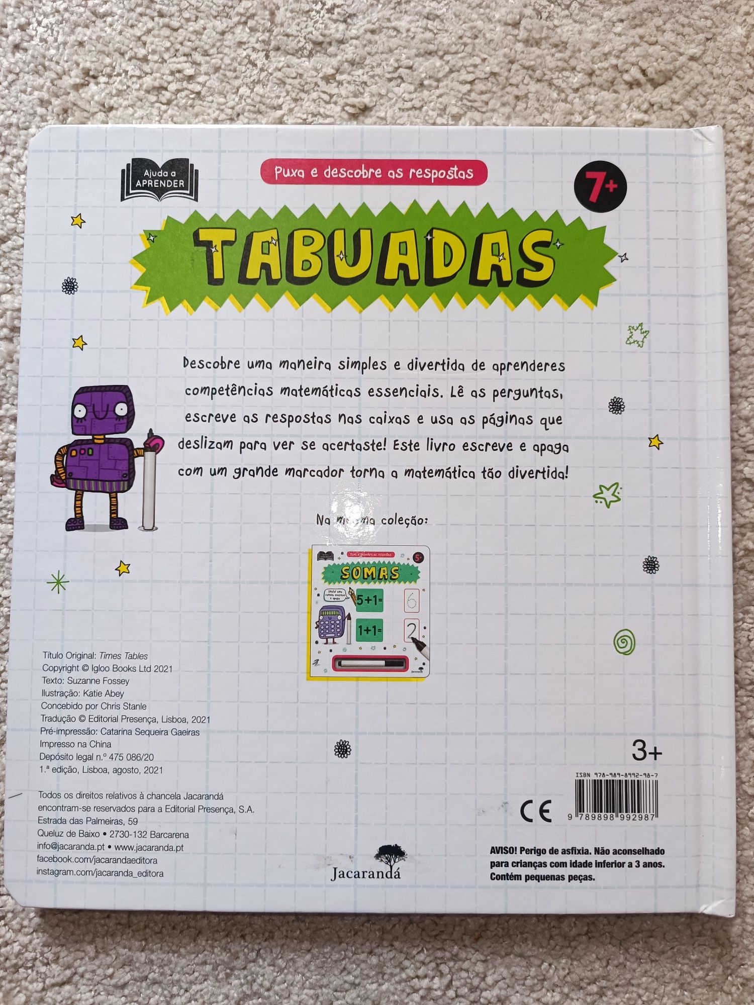 Aprende a tabuada, escreve e apaga