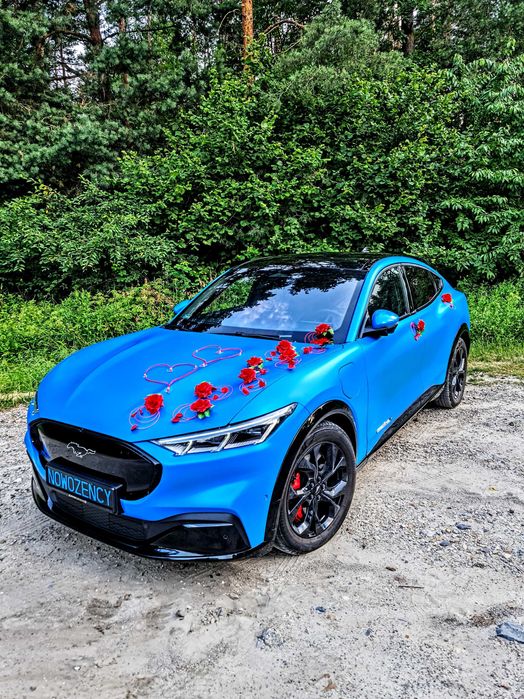 Auto do ślubu, na wyjątkową okazję... Pomarańczowy...Niebieski Mustang