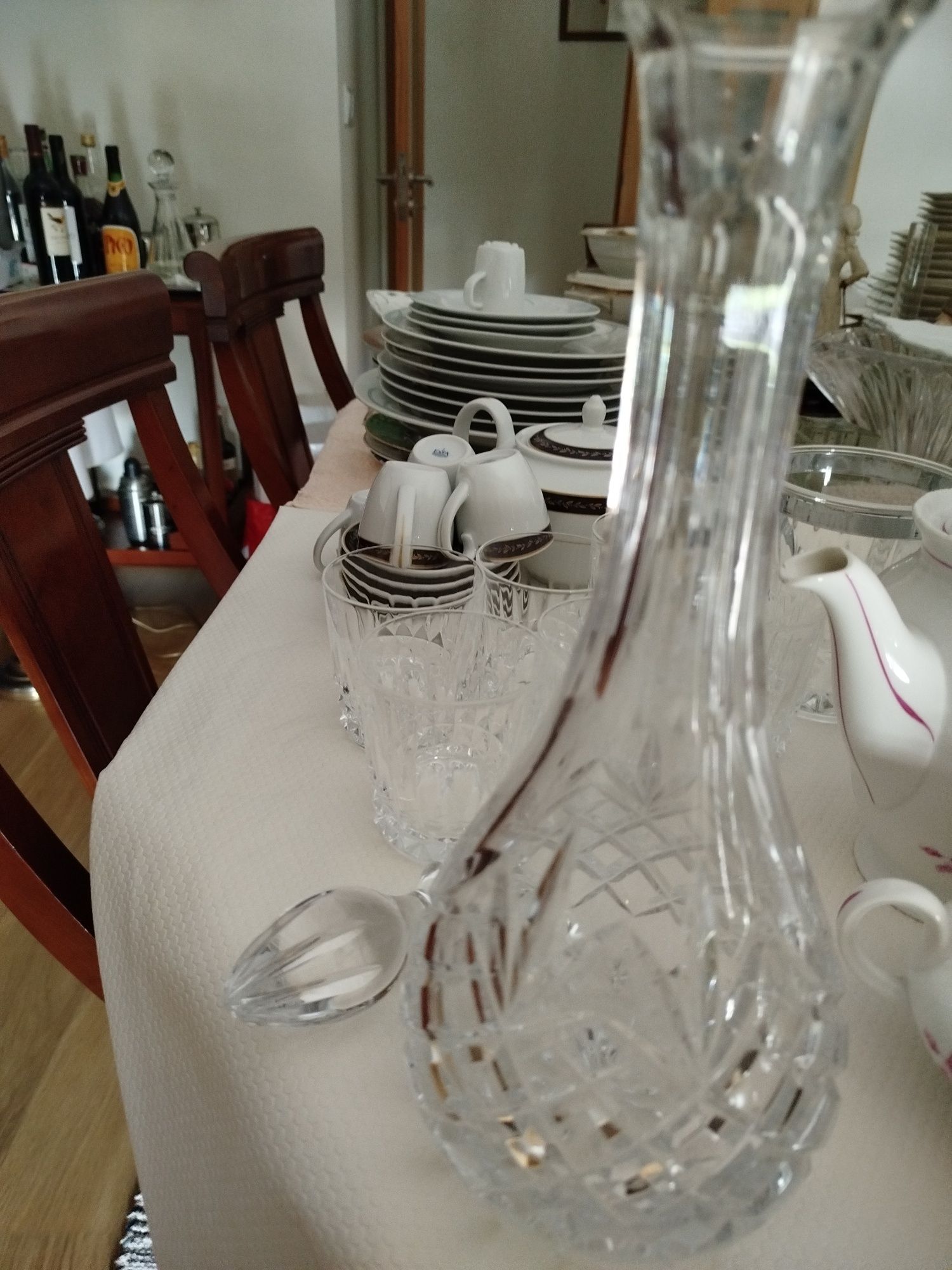 Vendo jarra em cristal d'arques