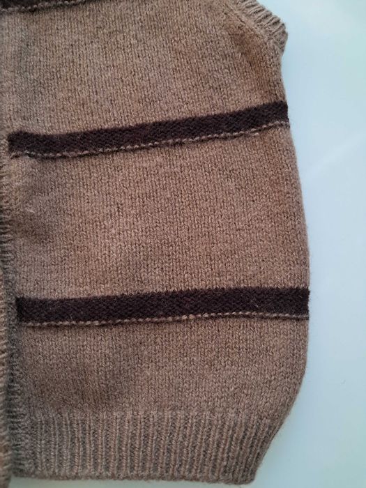 Kamizelka na guziki, Serendipity wełniana, wełna, merino alpaka, r. 80