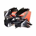 kit plasticos polisport preto ktm exc 125 / 250 / 450
