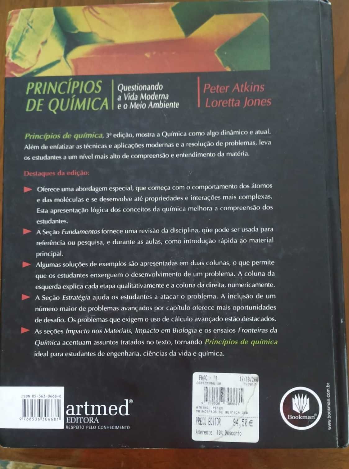 «Princípios de Química – Questionando..."