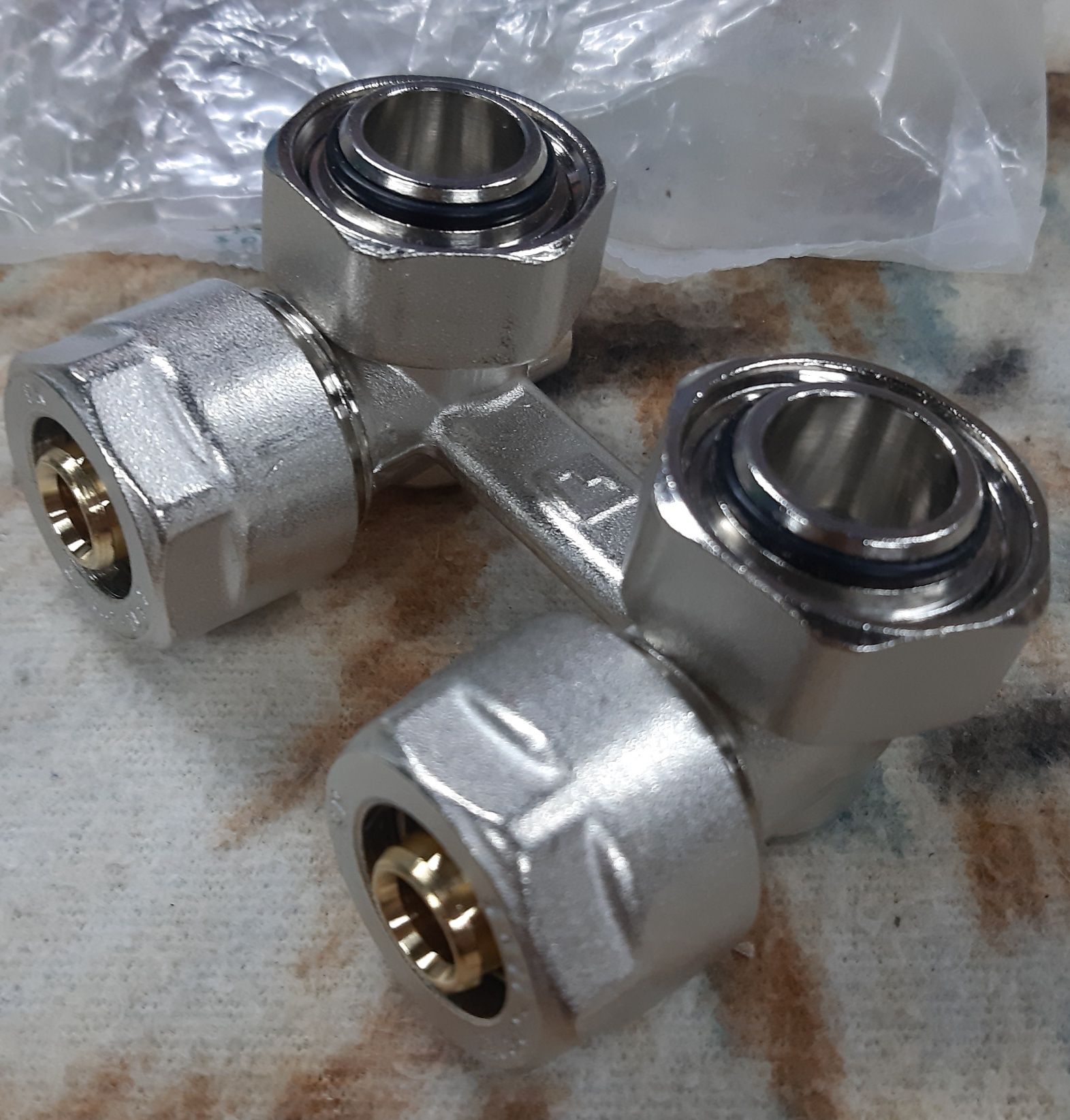 Moduł grzejnikowy katowy 50mm + złączki pex 16