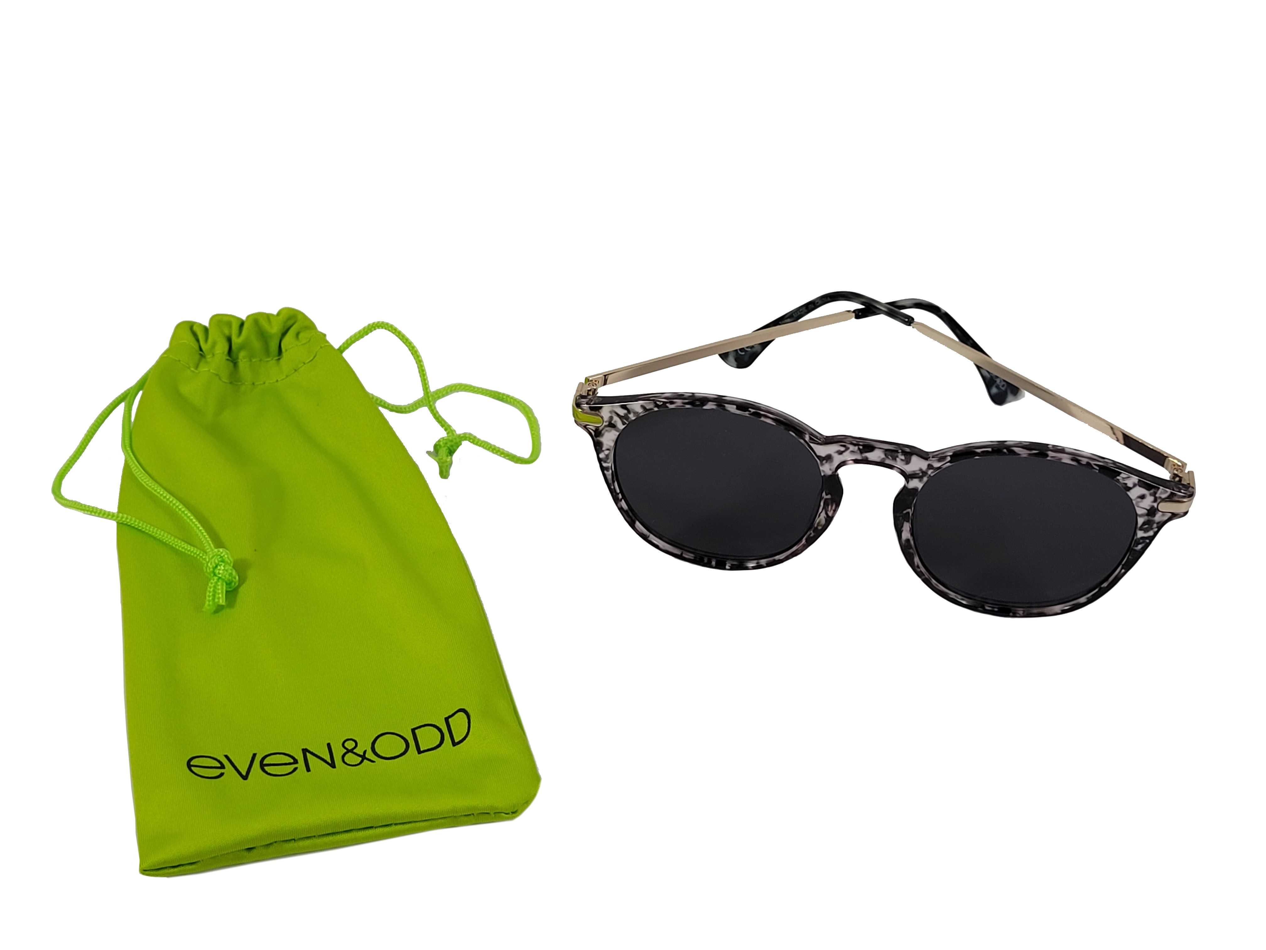Okulary przeciwsłoneczne damskie EVEN&ODD szaro beżowe e3nny