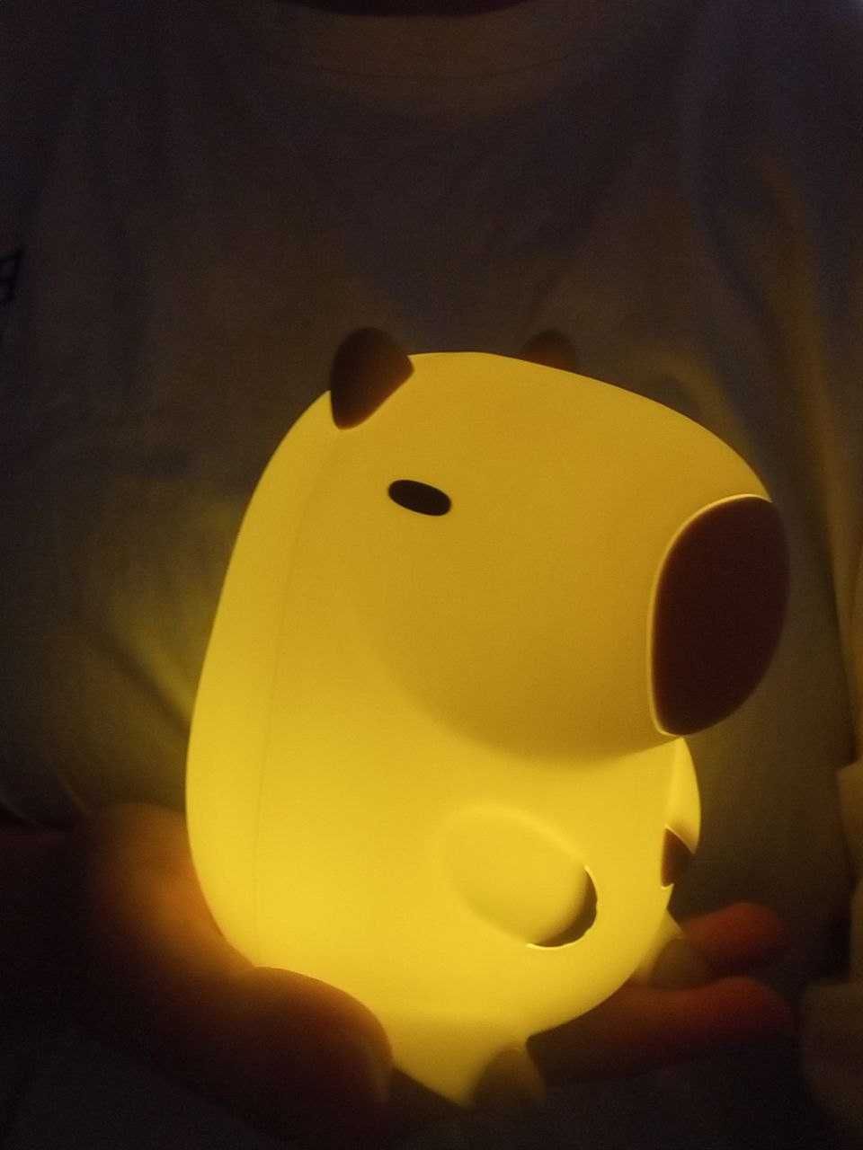 Силіконовий світильник нічник у вигляді Капібари. Дитячий нічник