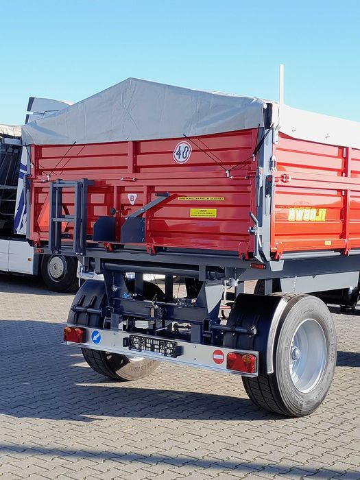 Przyczepa rolnicza IFA HL HW 8011 - 3 strony wywrot - 8 ton - Idealna