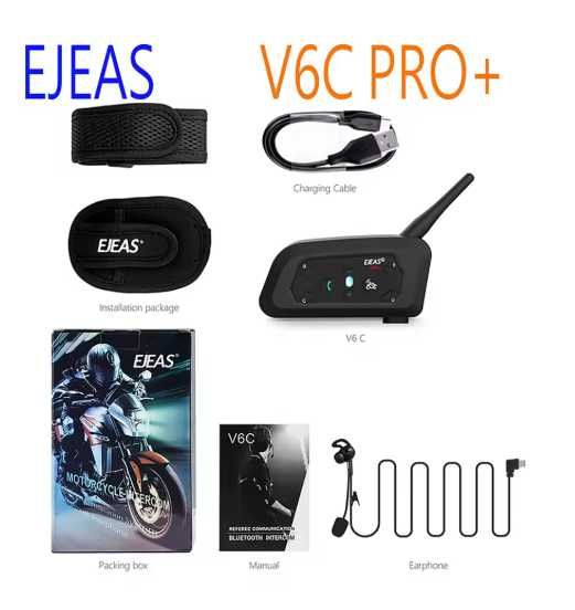 Bluetooth-інтерком для внутрішнього зв'язку EJEAS V6C PRO+ гарнітура