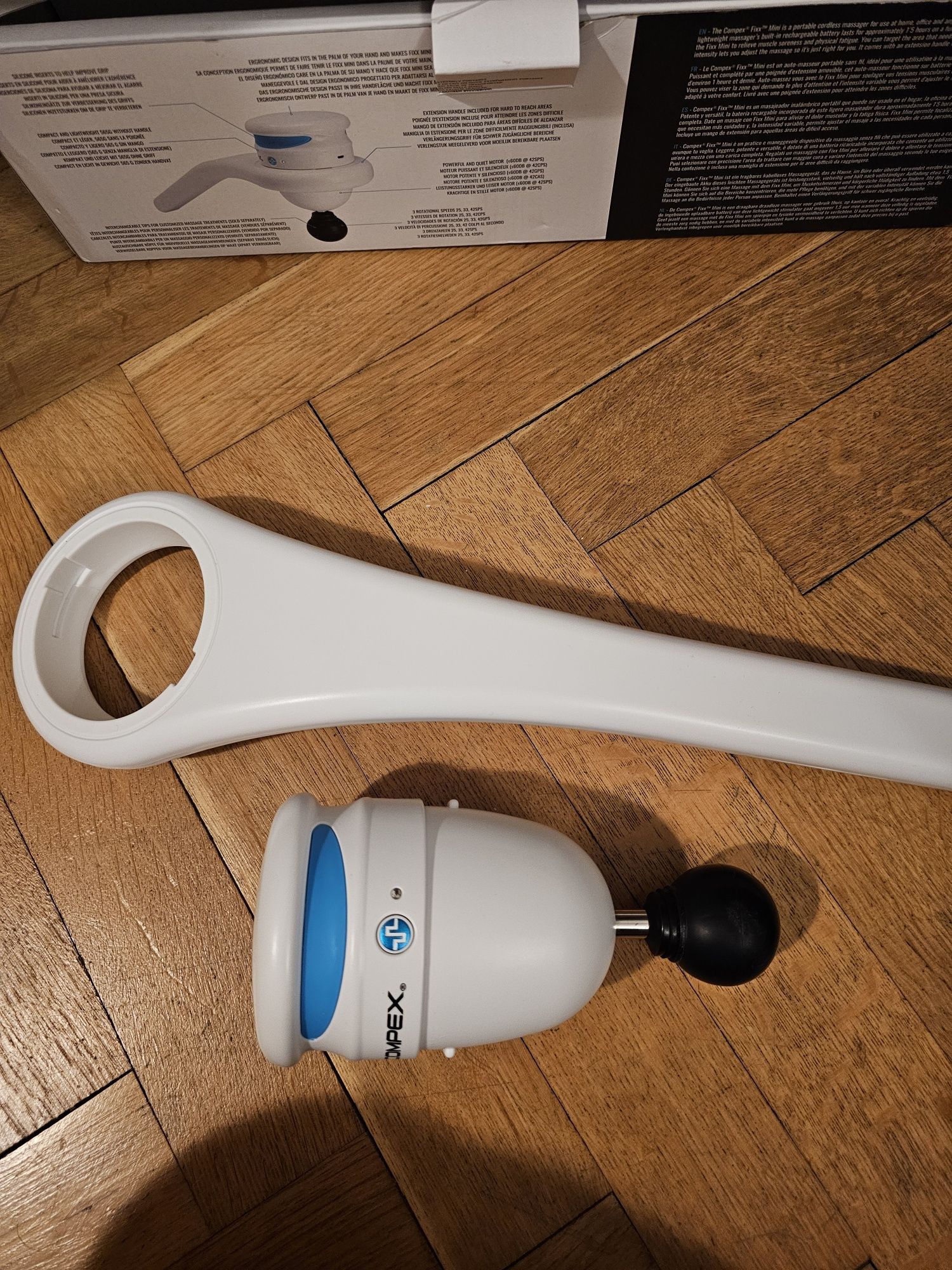Compex Fixx Mini Stymulator mięśni biały Masażer Pistolet Ultra Fix