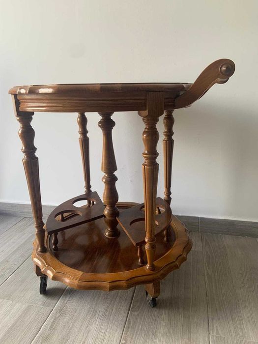 Carrinho de bebidas, madeira