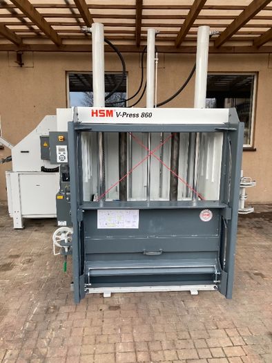 Belownica prasa do makulatury folii kartonu HSM v-press 860 Plus B
