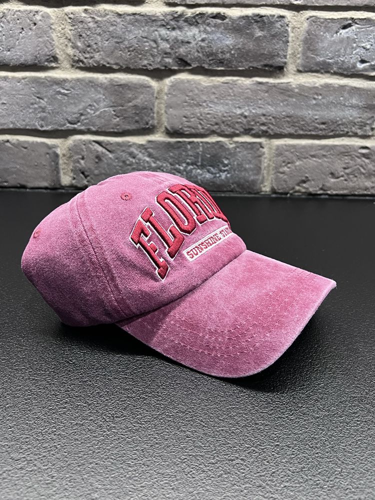 Nowa bordowa czapka z napisem Florida vintage unisex