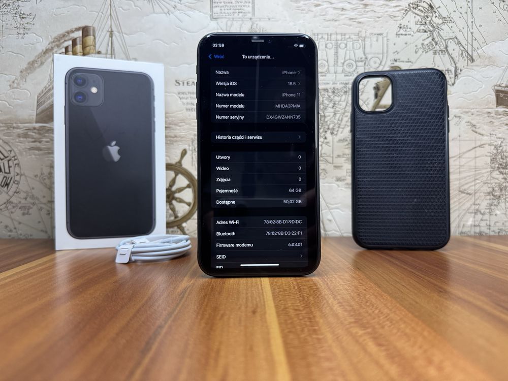 iPhone 11 • JAK NOWY • Etui • Ładowarka