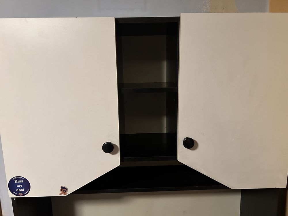 Biurko komputerowe do nauki wysowana szuflada szafka połka