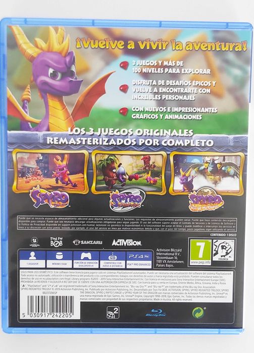 Spyro Reignited Trilogy - PS4 - Jogo - 24H Envio