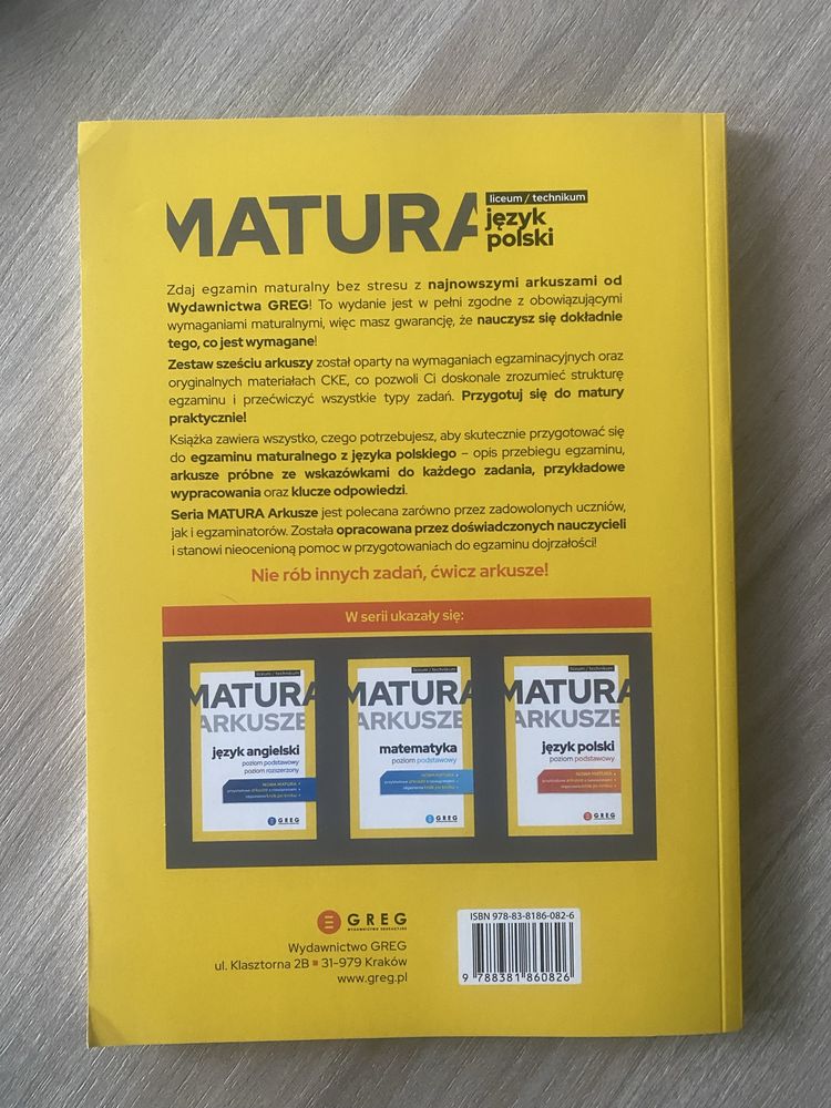 Matura arkusze język polski