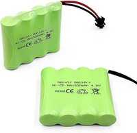 Bateria 4,8 V RC, 1500 mAh 4-ogniwowe akumulatory